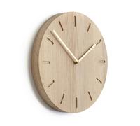 Applicata Reloj de pared Watch:Out roble-latón