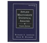 Applied Multivariate Statistical Analysis