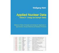 Applied Nuclear Data, Volume 2 - Energy and Isotope Tables: Reference Tables of Energies and Isotopes for Application in Spectrometry, Nuclear Medicine and Radiation Protection