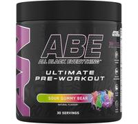 Applied Nutrition ABE Pre Entreno en Polvo, Energía y Rendimiento para Entrenamiento con Citrulina, Creatina y Beta-Alanina - 375 g (30 Dosis) ositos de goma ácidos