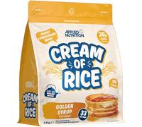 Applied Nutrition Cream of Rice - High Carbohydrate Cream of Rice Supplement, Source of Energy for Breakfast & Snacks, Easy to Digest, Low Sugar, Low Fat, Vegan, 1kg (Golden Syrup)