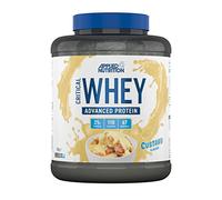 Applied Nutrition Critical Whey Protein Powder - Polvo de Proteína Whey Crítica para Construcción Muscular, Alta en Proteínas con BCAAs y Glutamina (Crema de Natillas) (2kg - 67 Porciones).