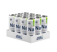 Applied Nutrition Latas de hidratación Na-11 - Bebida electrolítica carbonatada, sin azúcar, 500 mg de sodio, magnesio y potasio con niacina y vitamina B12 (12 dosis de 330 ml) (lima y pepino)