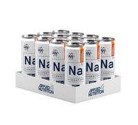 Applied Nutrition Latas de hidratación Na-11 - Bebida electrolítica carbonatada, sin azúcar, 500 mg de sodio, magnesio y potasio con niacina y vitamina B12 (12 dosis de 330 ml) (naranja y fresa)