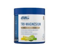 Applied Nutrition Tri-Magnesium Powder 3 en 1 - Suplementos de glicinato de magnesio para la salud ósea, muscular, del sistema nervioso y del sueño - 300 mg por dosis (200 g - 50 dosis) (limón y lima)