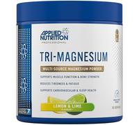 Applied Nutrition Tri-Magnesium Powder 3 en 1 - Suplementos de glicinato de magnesio para la salud ósea, muscular, del sistema nervioso y del sueño - 300 mg por dosis (200 g - 50 dosis) (limón y lima)