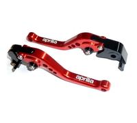 Applies to Aprilia RSV4 FACTORY 2009-2021 SHORT RED BRAKE AND CLUTCH LEVERS ROAD TRACK RACE