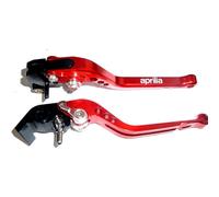 Applies to APRILIA RSV4 FACTORY 2009-2024 LONG RED BRAKE + CLUTCH HANDLES ROAD TRACK RACE