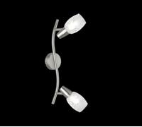 TRIO R80022007 - Foco de 2 bombillas, AR E14 28 W, metal níquel mate, IP20