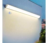 Applique murale d'extérieur LED Avec détecteur de mouvement, Longue Applique étanche IP65, 200 cm, éclairage d'intérieur 3000 K/4000 K/6000 K, pour Porche, terrasse, Salon (60 cm,