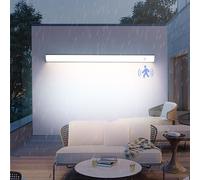 Applique murale d'extérieur LED Avec détecteur de mouvement, Longue Applique étanche IP65, 200 cm, éclairage d'intérieur 3000 K/4000 K/6000 K, pour Porche, terrasse, Salon (120 cm,
