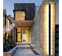 Applique murale d'extérieur Moderne à LED Avec télécommande, intensité Variable (2 700 K-6 500 K), Sans Fil, étanche IP65, pour Jardin, Villa, Cour (60 cm)