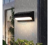 Applique murale d'extérieur Solaire à LED Avec télécommande et détecteur de mouvement, alimentée par batterie Solaire, pour Jardin, terrasse, Cour (Lot de 1)