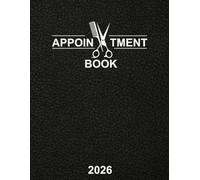 Appointment book 2026: Hairdresser diary 2026, Page a day planner for salon ,barbers ,from 7am to 10pm with 30 minute interval | Format a4