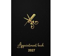 Appointment book 2027: Hairdresser diary 2027, Page a day planner for salon ,barbers ,from 7am to 10pm with 30 minute interval | Format a4