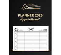Appointment planner 2026: Hairdresser book Page a day for salon a4 ,barbers ,from 07am to 10pm with 30 minute interval