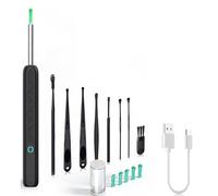 Appreciarel Visual Ear Pick, Rechargeable Ears Wax Removal Tool, Wireless WiFi Visual Ear Pick, Visible Smart Spoon (Black)