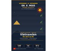 Apprendre le vietnamien en 6 mois: Méthode polyglotte - 1100 mots pour atteindre le niveau B1 conversationnel (Méthode d'apprentissages des langues, méthode polyglotte)