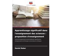 Apprentissage significatif dans l'enseignement des sciences : proposition d'enseignement: Unité d'enseignement potentiellement significative : enseignement de l'énergie et des liaisons chimiques