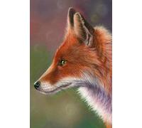 Approx A5 notebook / journal (8.5 x 5.5 inch) with Red Fox artwork by Sally Sturgess Pet Portraits & Wildlife Art. 100 lined pages. Perfect gift for ... enthusiast or art lover. Supports a UK artist