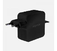 Approx APPA90C cargador de dispositivo móvil Netbook, Portátil, Smartphone, Tableta Negro Corriente alterna Interior