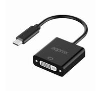 Adaptador de cable de vídeo Approx APPC51 USB-C a DVI 1080p 13 cm Negro