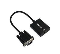 Approx APPC25 - Adaptador VGA a HDMI con Entrada de Audio, Color Negro