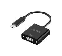 Approx appc50 adaptador de cable de vídeo 0,13 m usb tipo c vga negro
