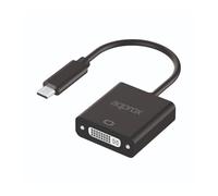 Approx appc51 adaptador de cable de vídeo 0,13 m usb tipo c dvi negro