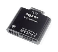 Approx - appCRS lector de tarjeta Samsung 30-pin Negro