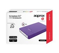 Approx appHDD09P 2.5" USB 2.0 SATA Púrpura - Carcasa