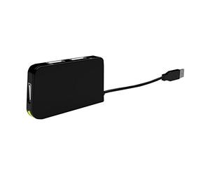 Approx APPHT4BK - Concentrador USB, 4 Puertos, Color Negro