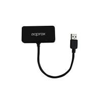 Approx APPHT7B - Hub USB 3.0, 4 Puertos, Color Negro