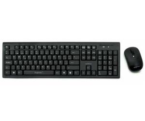 Approx APPKBWS03 - Pack de Teclado Multimedia y ratón óptico de 2.4 GHz, Negro