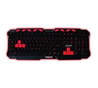 Approx appKUBIC USB QWERTY Negro, Rojo - Teclado (Estándar, Alámbrico, USB, QWERTY, Negro, Rojo)