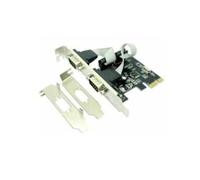 Approx APPPCIE2S - Tarjeta PCI-E de Dos Puertos, Color Plateado y Verde