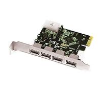 Approx APPPCIE4P - Tarjeta PCI-E 4 Puertos USB 3.0, Color Plateado y Verde
