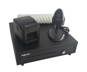 Approx APPPOSPACK4180USB Pos Pack para Tpv Impresora + Cajón + Lector + Papel
