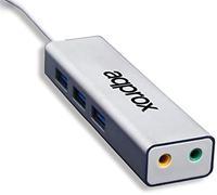 Griffin Tarjeta de sonido USB APPUSB51HUB 5.1 canales Hub USB 3.0 Plata