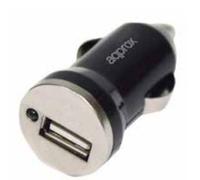 Approx appusbcarv4 universal negro, plata encendedor de cigarrillos au