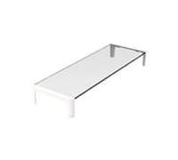 Approx Elevador Monitor Mesa Cristal Blanco - Soporte