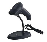 Approx Lector de códigos de barras APPLS11AS 1D USB con soporte, LED y beeper