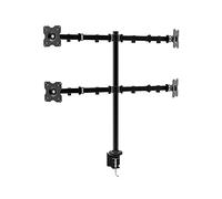Approx Soporte de mesa para 4 monitores appSMF02 10-27" VESA 75/100 Máx 10 kg Negro
