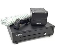 Pack Approx appPOSPACK4180 Cajón Portamonedas/ Impresora Termica/ Lector de Codigos y Rollos Termicos