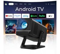 [Apps Integradas & Android 11] Mini Proyector con 5G WiFi 6 Bluetooth 5.4, Soporte 4K 1080P, Auto Keystone, 270° Rotable Projector Portátil Compatibile con HDMI/TV Stick/Laptop/USB/iOS LYNCAST