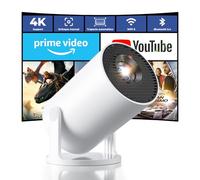 [Apps integradas & Auto Keystone] Mini Proyector 4K Support 20000 Lúmenes 2025 Proyector Portátil con Android TV WiFi 6 Bluetooth 5.4 Rotación 180° Compatible con HDMI/USB/TV Stick/Smartphone/Laptop
