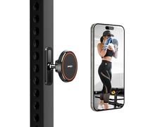 APPS2Car Mag-safe - Soporte magnético ajustable de 360 grados para gimnasio, soporte magnético para teléfono compatible con teléfonos inteligentes de 4.7 a 6.5 pulgadas, base y junta de aleación, base