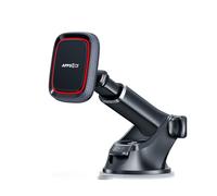 APPS2Car Soporte Magnético Teléfono Coche, Soporte del Coche Móvil, Universal para Parabrisas y Salpicadero con Ventosa, Ajustable, 6 Imanes Fuertes para Todos los Teléfonos Móviles