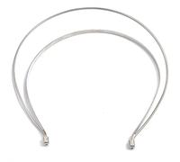 appuivbt Diademas de metal liso para mujer, para manualidades, marco de alambre de acero fino, para manualidades