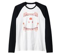 Apreciación del héroe del Servicio de Bomberos de Honor al Bombero Retirado Camiseta Manga Raglan